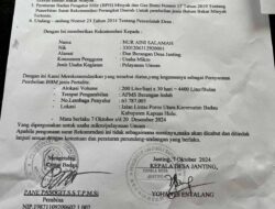 Adanya Pengisian BBM ke Drigent oleh APMS Berangan Indah No: 66.06.21 Badau Kabupaten Kapuas Hulu.