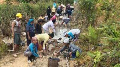 Pembangunan Desa Landau Rantau, Masyarakat Apresiasi Kinerja Kades Natalis